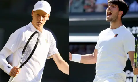 Карлос Алкарас и Яник Синер в битка за трона на Уимбълдън - 1