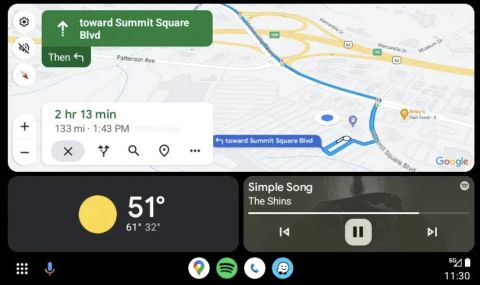 Google Maps получи нов дизайн в автомобилите - 1