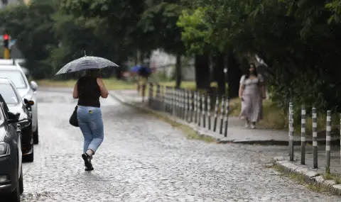 Мощна лятна буря се изля над София - 1