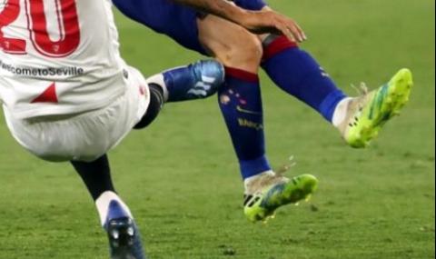 Ето как изглежда кракът на Меси след грубото влизане на Диего Карлос - 1