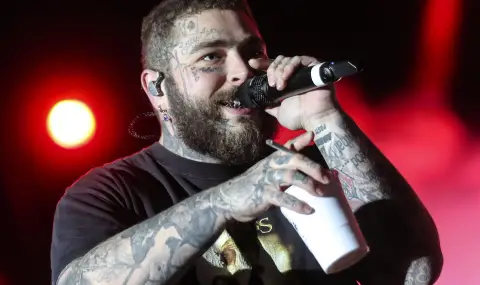 Пост Малоун остана само по татуировки и боксерки за бранда на Ким Кардашиян (СНИМКИ) - 1