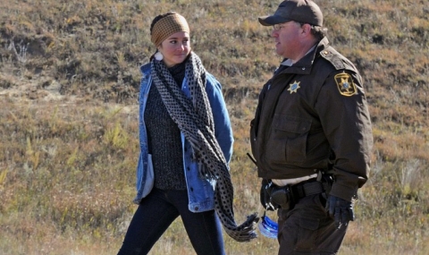 Арестуваха американска актриса по време на протест - 1