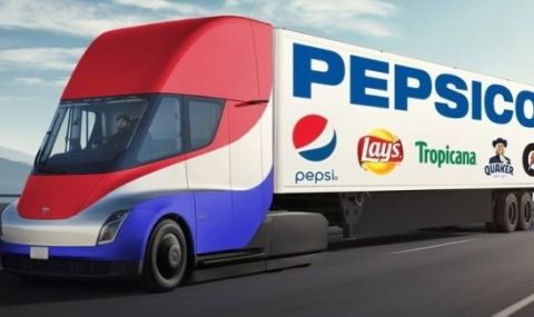 Електрическите камиони Tesla Semi, натоварени с Pepsi, ще пътуват само 160 км - 1
