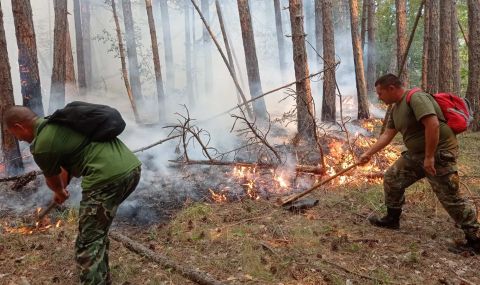 Продължава борбата с огъня в Родопите - 1