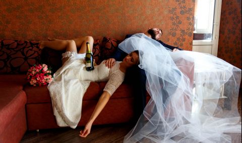 Пияна булка преспа с кръстника си на първата брачна нощ - 1