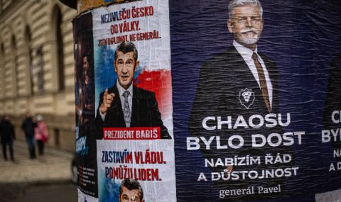 Продължава балотажът на президентските избори в Чехия, Павел води с 8% на Бабиш - 1