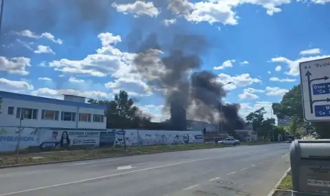 Пожарът в двора на Техническия университет във Варна вече е локализиран, пострадали няма - 1