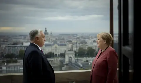 Орбан прие Меркел в резиденцията си, не става ясно за какво са си говорили двамата - 1