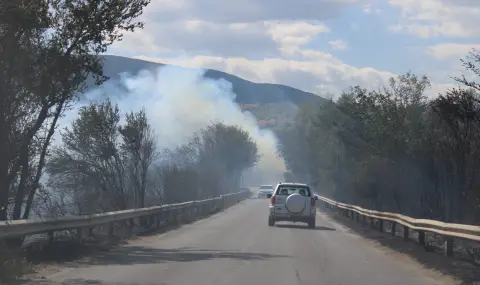 Пожарът в Рила се разраства, огънят се разпространява в труднодостъпен терен - 1