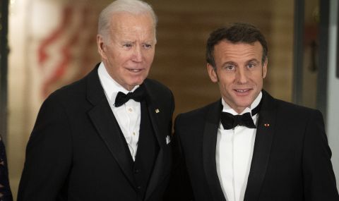 Макрон и Байдън обсъдиха перспективите за трайно връщане на мира в Европа - 1