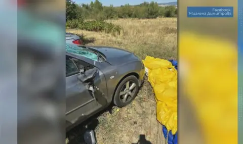 The parachutists who landed on a car in Chernivtsi fell at over 150 km per hour  - 1