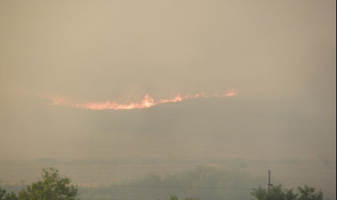 Голям горски пожар гори край Своге - 1