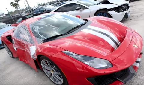 Продава се чисто ново ударено Ferrari - 1
