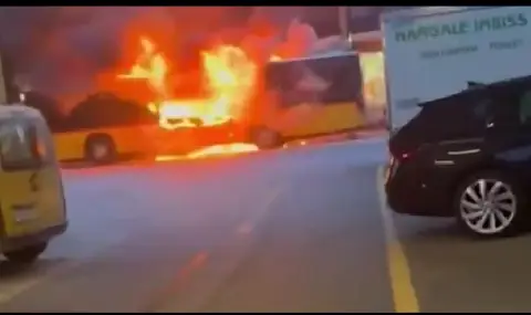 Шестима загинаха при пожар в автобус в Швейцария - 1
