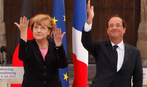 Меркел и Оланд летят за Киев с мирна инициатива - 1