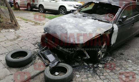 Запалиха скъпата кола на бургаски бизнесмен - 1