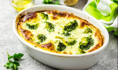 Рецепта на деня: Запеканка с броколи и синьо сирене - 1