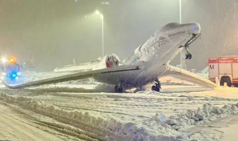 Самолет не стигна до срещата за климата в Дубай, замръзна на летището в Мюнхен ВИДЕО - 1