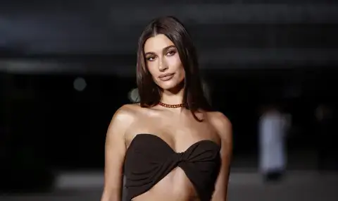 Хейли Бийбър се пусна по тясна блузка без сутиен (СНИМКИ) - 1