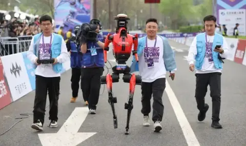 Хуманоиден робот завърши полумаратон за рекордно време (ВИДЕО) - 1