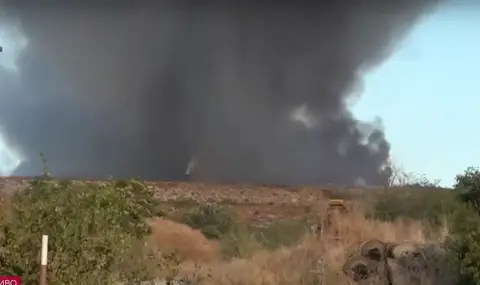 A fire broke out in the landfill near Tsalapitsa, five teams of fire fighters are on the scene  - 1