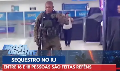 Въоръжен мъж взе 17 души за заложници в автобус в Рио ВИДЕО - 1