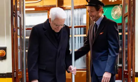 Президентът на Италия отиде на откриването на Олимпийските игри с трамвай - 1