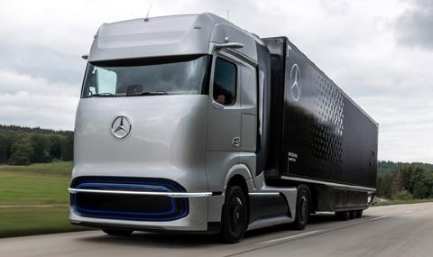 Mercedes-Benz показа водороден влекач с обсег 1000 км - 1