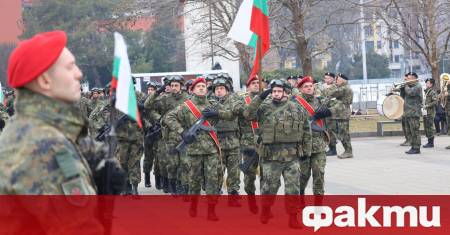 Тържествен ритуал по изпращане на военно формирование от Въоръжените сили