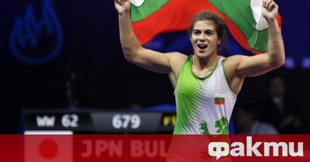 Златната медалистка от Европейското първенство по борба в Будапеща Тайбе
