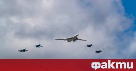 Стратегически бомбардировачи Ту 160 от състава на руските Въздушно космически