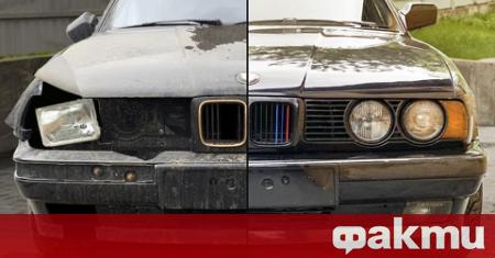 Закупено от автоморга BMW 5er E34 в ужасяващо състояние бе