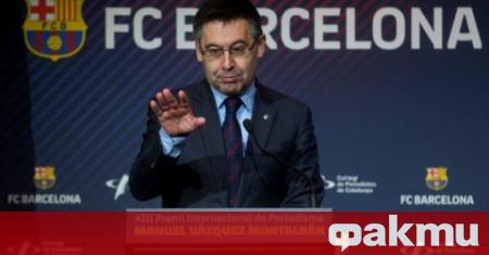 Президентът на Барселона Хосеп Мария Бартомеу е подал оставка съобщават