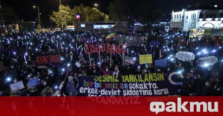 Стотици студенти участваха в протест в Истанбул, съобщи ТАСС. Протестът