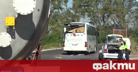 Катастрофа между автобус и цистерна в Пловдив Инцидентът е станал