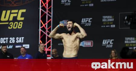 Сензационно посрещане очакваше Хамзат Чимаев новия крал на средната категория