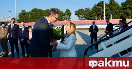 Сръбският президент Александър Вучич изказа благодарност на италианския премиер Джорджа