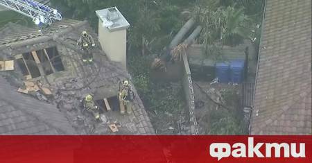 Малък едномоторен самолет се разби в Сими Вали Калифорния а