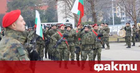 Тържествена церемония по изпращане на военно формирование от Въоръжените сили