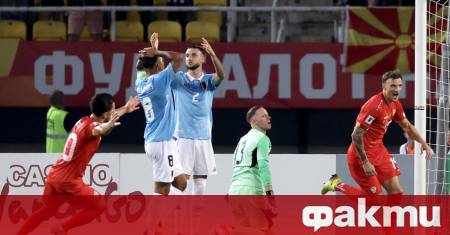 Двубоят между Белгия и Северна Македония от световните квалификации за