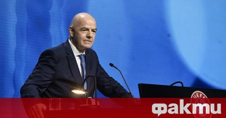 Президентът на ФИФА Джани Инфантино поздрави Лудогорец по случай спечелването