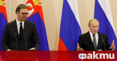 Президентите на Русия и Сърбия Владимир Путин и Александър Вучич