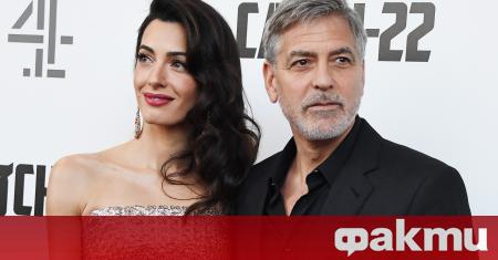 Американският актьор Джордж Клуни и съпругата му Амал Клуни която