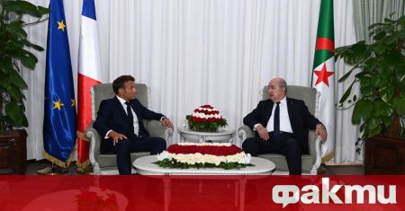 Френският президент Еманюел Макрон приветства помощта, която Алжир ще окаже
