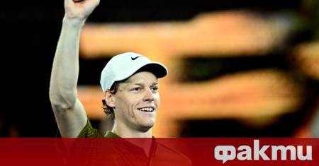 Яник Синер който вече два пъти триумфира на Откритото първенство