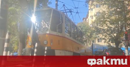 Катастрофа между два трамвая е станала в столицата Инцидентът е