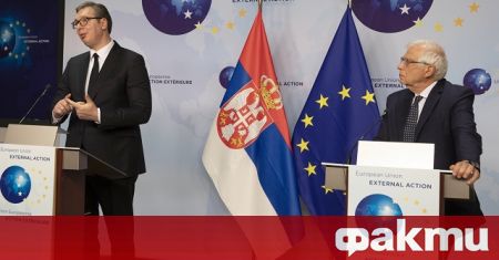 Сръбският президент Александър Вучич заяви днес в Брюксел че Белград