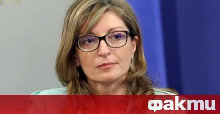 Вицепремиерът и министър на външните работи Екатерина Захариева заяви в