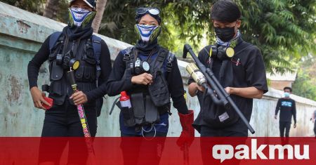 Мианманските сили за сигурност стреляха днес по протестиращи срещу преврата