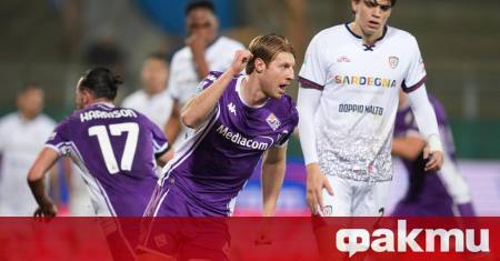 Отборът на Фиорентина остава в зоната на изпадащите след домакинско